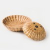 Mela Artisans Hand-Carved Scallop Serenity Bowls- Set of 2 - 3 of 4