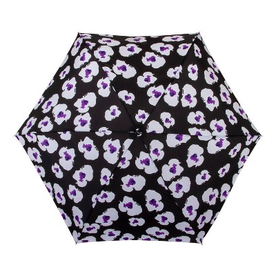 Cirra by ShedRain Floral Print Women's Mini Manual Compact Umbrella - Black