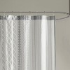 LunaLulinlk Cotton Printed Shower Curtain with Chenille - 2 of 4