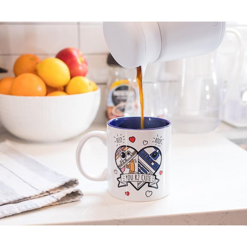 Silver Buffalo Star Wars "You R2 Cute" Ceramic Coffee Mug | Holds 20 Ounces | Toynk Exclusive, 3 of 7