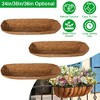 NewHome "3Pcs Coco Liners for Planters, Coconut Coir Window Box, Hanging Basket, Trough & Half Moon Planter" Khaki - image 3 of 4