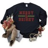 Simply Sage Market Women's Graphic Sweatshirt Merry and Bright Checkered - 3 of 3