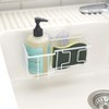 The Lakeside Collection Suction Cup Kitchen Sink Brush and Soap Organizer - 2 of 4