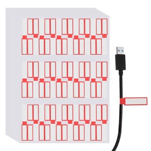 Unique Bargains Waterproof Reusable Writable Hook and Loop Cable Labels 300 Pcs - 1 of 4