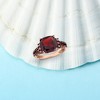 Ross-Simons 4.00 Carat Garnet and .31 ct. t.w. Red Diamond Ring in 14kt Rose Gold - 4 of 4
