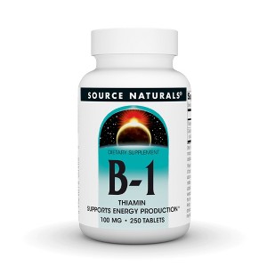 Vitamin B-1 100mg by Source Naturals, Inc.  -  250 Tablet - 1 of 3