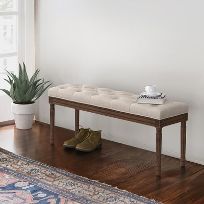 Entryway Storage Bench with Cushioned Seat Shoe Rack with 2 Drawers and Storage Shelf,Shoe Rack with Cushioned Seat and Drawers