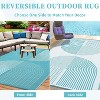 Waterproof Outdoor Rug for Patio, Reversible Plastic Straw Mat Portable Outside Floor Carpet, for RV, Balcony, Porch, Easy to Clean - 4 of 4