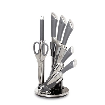 Berlinger Haus 6 Piece Kitchen Knife Set With Non-slip Handles, Laser Cut  Blade Sharpness, Chef Quality Stainless Steel, Multicolor : Target