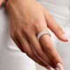 Ross-Simons 5.50 ct. t.w. CZ 2-Row Eternity Band in Sterling Silver - 3 of 4