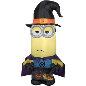 Gemmy Airblown Inflatable Kevin as Witch Universal, 3.5 ft Tall, Multicolored - 1 of 4
