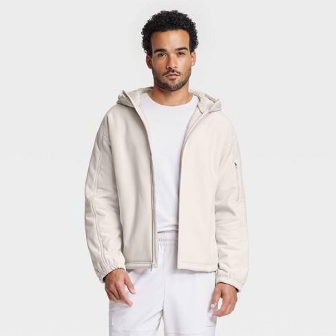 Men s High Pile Fleece Lined Jacket All In Motion Taupe S Target
