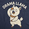 Womens Funny T Shirts Drama Llama Sarcastic Animal Graphic Novelty Tee For Ladies - Crazy Dog Women's T Shirt for Animal Lovers Navy XL - 2 of 4