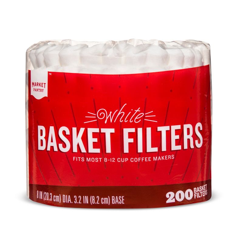White Coffee Filters - 200ct - Market Pantry&#8482;, 1 of 2