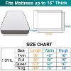 Aoibox Waterproof Heavy-Duty Plastic Mattress Bag King Size Protector Cover for Moving Storage Fits Up to 16 Inch Thick - 2 of 4