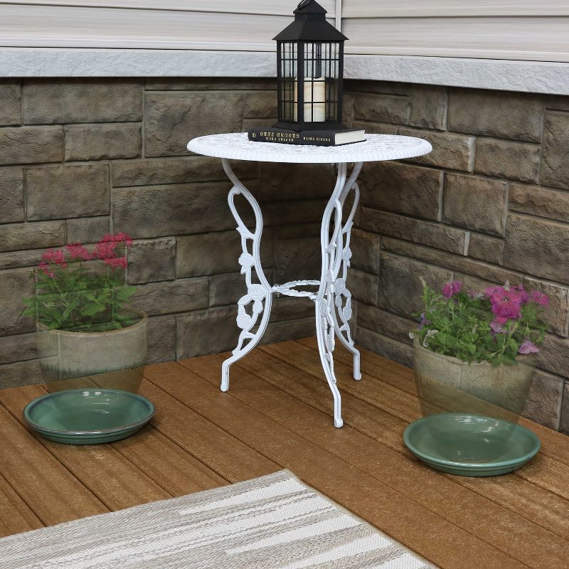 Sunnydaze Outdoor/Indoor High-Fired Glazed UV- and Frost-Resistant Ceramic Flower Pot Planter Saucers - 2-Pack, 3 of 30