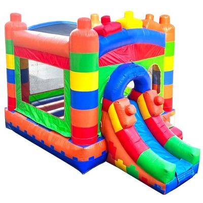 Colorful Vinyl Inflatable Bounce House with Slide