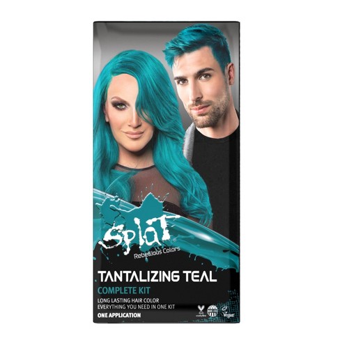 Splat Hair Color Kit 10 28 Fl Oz Tantilizing Teal Target