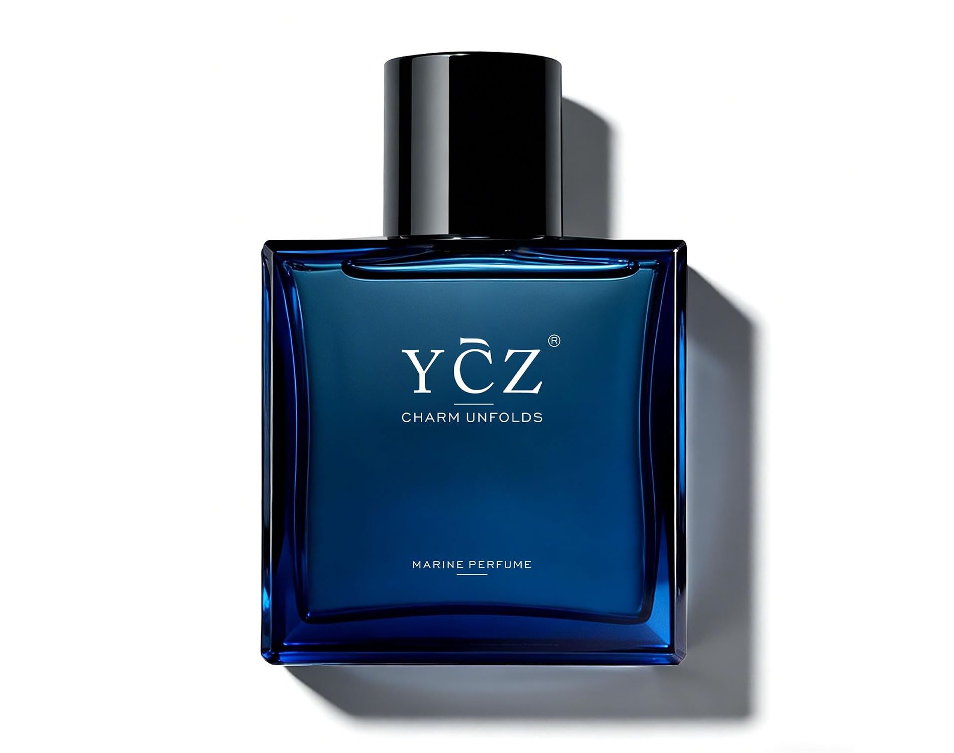 YCZ Charm Unfolds Marine Oriental Woody Eau de Parfum for Men - 1.7 fl oz / 50ml Long Lasting Masculine Scent for Daily & Date Night