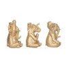 Sagebrook Home Set of 3 Polyresin Yoga Elephant Figurines - Contemporary Table Decor For Home, Office, Yoga Studio, Spa - 3 of 4