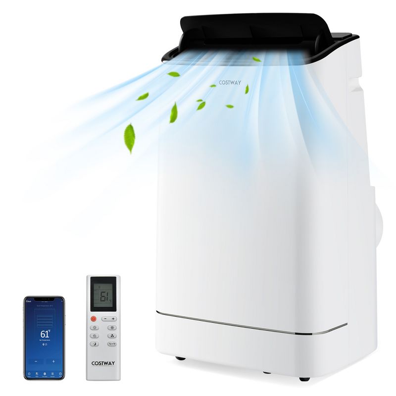 Costway 15000 BTU Portable Air Conditioner with Remote APP Control Cool Fan Heat Dehum, 1 of 11