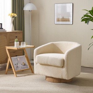 Karl Home Living Room Swivel Barrel Accent Chair - 1 of 4