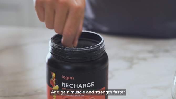 Legion Recharge Post-Workout Recovery Supplement - 30 Servings (Fruit Punch), 2 of 8, play video