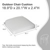 Aoodor Outdoor Dining Chair Cushions Set of 4, Waterproof Patio Furniture Seat Cushions, Outdoor Chair Pads with Ties - 3 of 4