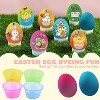 Joyfy 20Pcs DIY Easter Egg Decorating Kit, Gradient Color Dye Tablets with Stands and Stickers for Easter Party Favors - 4 of 4