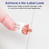 Avery Glossy Clear Barbell Labels with Sure Feed, .5" x 2.5" - 2 of 4