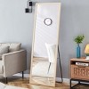 65"x23"Dressing Mirror,Solid Wood Thickened Frame Full-Length Mirror,Bedroom Entrance Decorative Mirror,Floor Standing Mirror-The Pop Home - 3 of 4