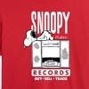 Women's - Peanuts - Snoopy Records Cropped Graphic T-Shirt - 2 of 4