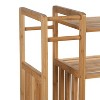Organize It All Shoe Rack with Umbrella Stand Lohas: Bamboo Shoe Organizer & Umbrella Storage, Holds 9 Pairs, Brown - 3 of 4