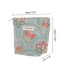 Unique Bargains Portable Butterfly Crane Handheld Makeup Bag Blue 1 Pc - 2 of 4