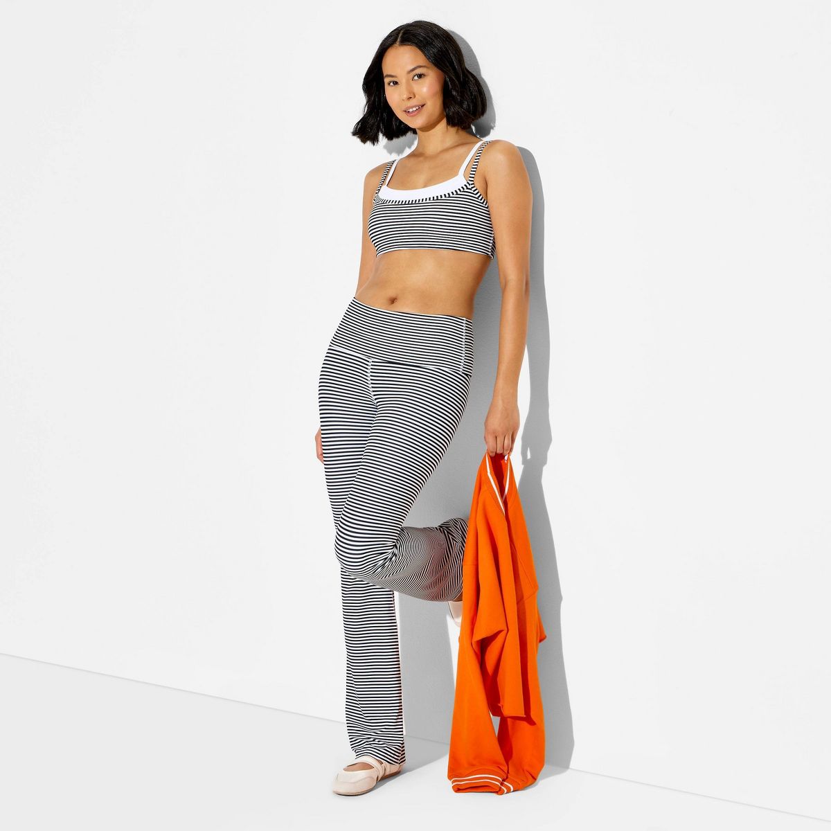 Women's Foldover Mini Flare Leggings - JoyLab™