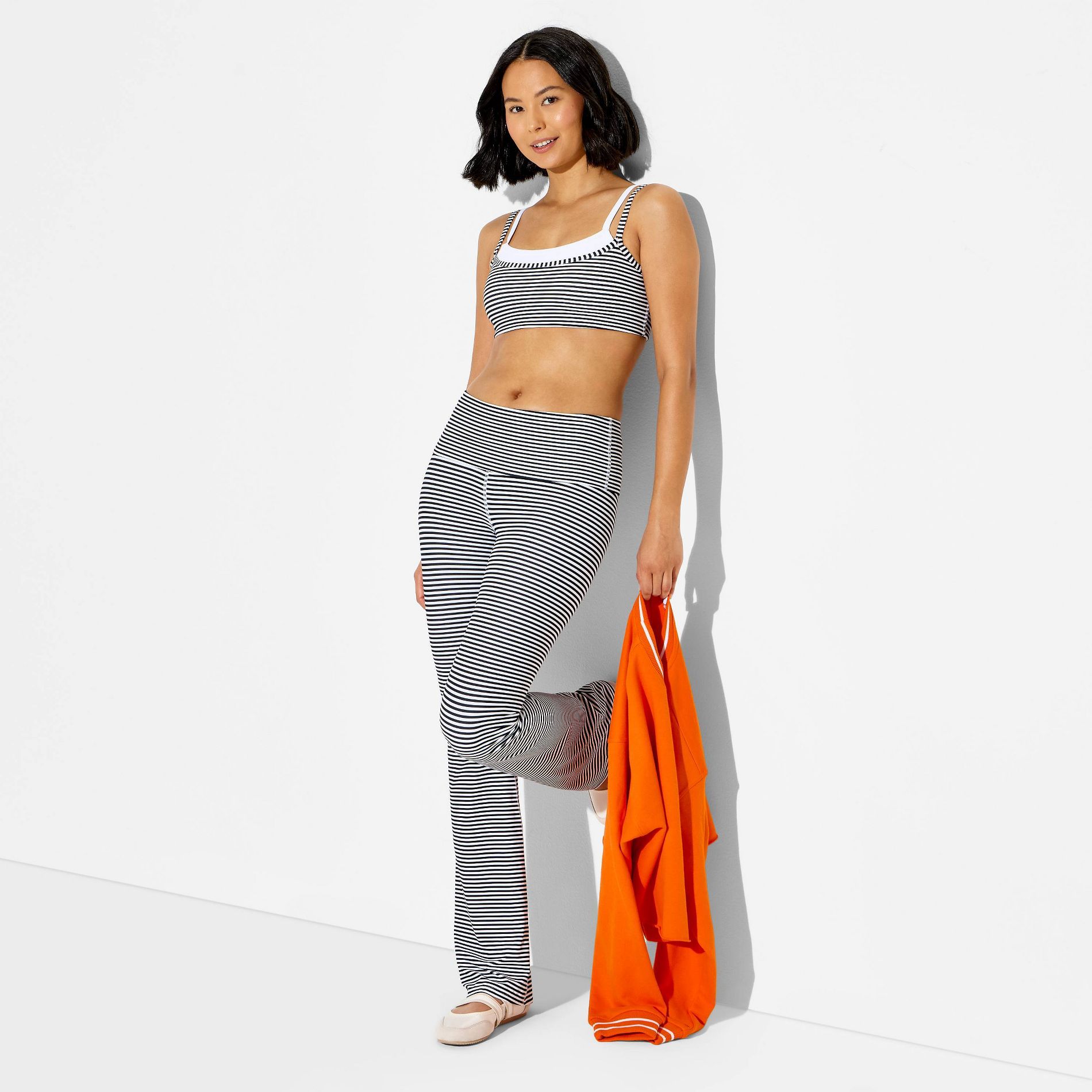 Women's Foldover Mini Flare Leggings - JoyLab™