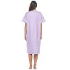 Casual Nights Women's Snap-front House Dress Short Sleeve Woven Duster Housecoat Lounger Sleep Dress - 4 of 4