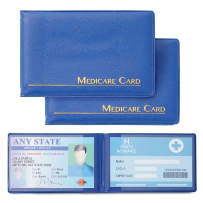 12Mil Clear PVC Soft Water Resistant Medicare Card Protector Sleeves for Medicare Card Credit Card Business Card Social Security Matte 6 Pack New Medicare Card Holder Protector Sleeves 