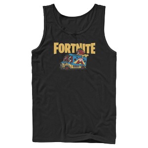 Mens Fortnite Uncle Pete's Pizza Pit Tank Top - 1 of 4