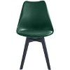 Nordlys Set of 4 Wood and Polypropylene Dining Chairs Modern Design Style Upholstery Dining Room - 3 of 4