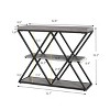 Shelf Console Sofa Table for Living Room, Storage Accent Table with Adjustable Feet - 3 of 4