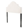 Arched Camel-Back Upholstered Headboard Queen Size with Nailhead Stud Trim, Adjustable Height Full/Queen Beds Headboard -Christopher Knight Home - 3 of 4