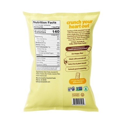 Snackish Salt Kissed 8g Protein Potato Chips - 1.1oz