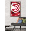 Trends International NBA Atlanta Hawks - Maximalist Logo 23 Framed Wall Poster Prints - 2 of 4