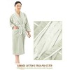 American Soft Linen Triga - Bamboo Robes for Women and Men, Unisex Plush Spa Lounging Bathrobe, 1 Piece Cozy Robe for Couples After Shower - 4 of 4