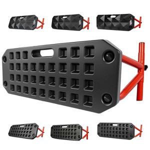 PLAYAPUT Dual-Surface Adjustable Soccer Rebounder, Black and Red - 1 of 4