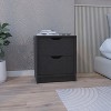 NicBex Nightstand with Drawer,Modern Side Table with Storage Space,Bedside Table for Bedroom,Living Room,Black/White - 2 of 4