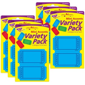 TREND Winning Tickets Mini Accents Variety Pack, 72 Per Pack, 6 Packs - 1 of 4