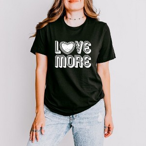 Simply Sage Market Women's Love More Short Sleeve Graphic Tee - 1 of 4