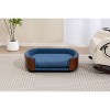 ORRD Pet Sofa Bed for Dogs and Cats, Elevated Dog Bed with Solid Wood Legs & Washable Velvet Cushion, Modern Pet Furniture - 4 of 4